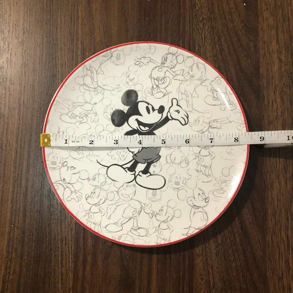 Pottery Barn Disney Mickey Mouse Stoneware Salad Plates Set of 4